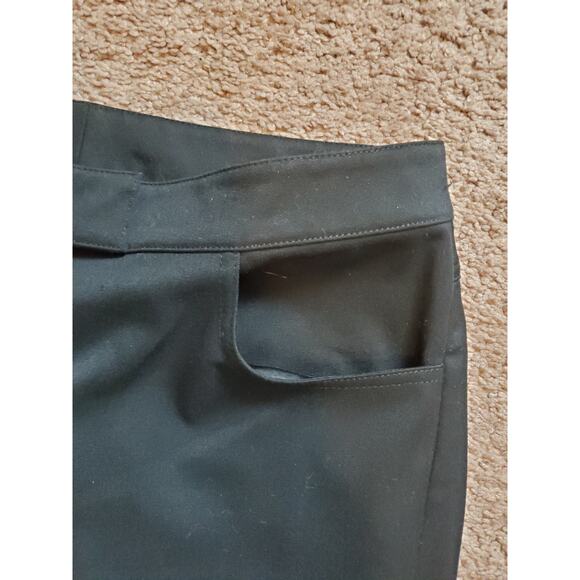 St. John Evening Black Red Metallic Embellished Leg Flare Dress Pants, Size 4 - Picture 4 of 12